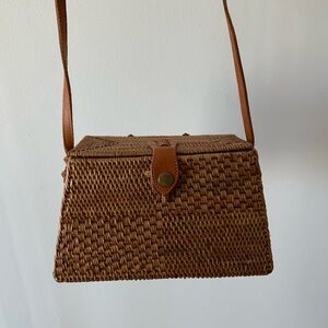 Rattan Crossbody Bag NWT